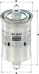 Mann-Filter WK 830/6 x - Kraftstofffilter alexcarstop-ersatzteile.com