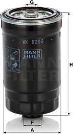 Mann-Filter WK 820/5 - Kraftstofffilter alexcarstop-ersatzteile.com