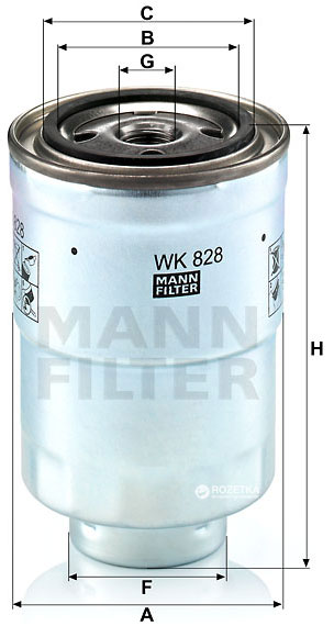 Mann-Filter WK 828 - Kraftstofffilter alexcarstop-ersatzteile.com