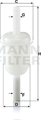 Mann-Filter WK 31/4 - Kraftstofffilter alexcarstop-ersatzteile.com