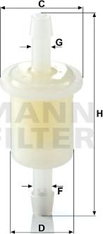 Mann-Filter WK 21 (10) - Kraftstofffilter alexcarstop-ersatzteile.com