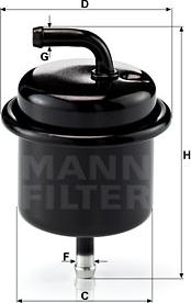 Mann-Filter WK 710 - Kraftstofffilter alexcarstop-ersatzteile.com