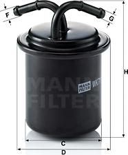 Mann-Filter WK 711 - Kraftstofffilter alexcarstop-ersatzteile.com