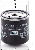 Mann-Filter WK 712/2 - Kraftstofffilter alexcarstop-ersatzteile.com