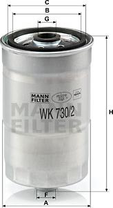 Mann-Filter WK 730/2 x - Kraftstofffilter alexcarstop-ersatzteile.com