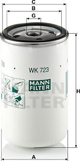 Mann-Filter WK 723 (10) - Kraftstofffilter alexcarstop-ersatzteile.com