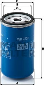 Mann-Filter WK 723/1 - Kraftstofffilter alexcarstop-ersatzteile.com