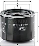 Mann-Filter WP 914/80 - Ölfilter alexcarstop-ersatzteile.com