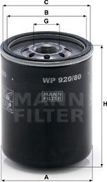 Mann-Filter WP 920/80 - Ölfilter alexcarstop-ersatzteile.com