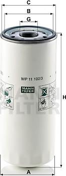 Mann-Filter WP 11 102/3 - Ölfilter alexcarstop-ersatzteile.com