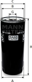 Mann-Filter WP 11 102 - Ölfilter alexcarstop-ersatzteile.com