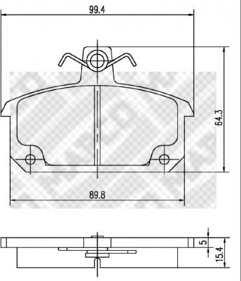 Mapco 6903 - Bremsbelagsatz, Scheibenbremse alexcarstop-ersatzteile.com