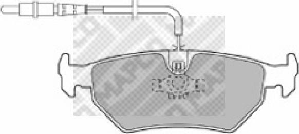 Mapco 6497 - Bremsbelagsatz, Scheibenbremse alexcarstop-ersatzteile.com