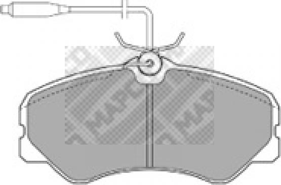 Mapco 6385 - Bremsbelagsatz, Scheibenbremse alexcarstop-ersatzteile.com