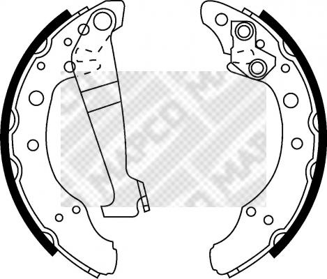 Mapco 8778 - Bremsbackensatz alexcarstop-ersatzteile.com