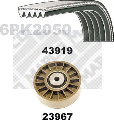 Mapco 23919 - Keilrippenriemensatz alexcarstop-ersatzteile.com