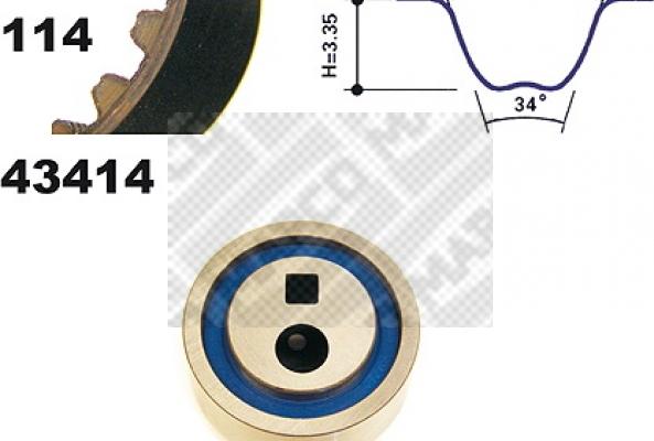 Mapco 23414 - Zahnriemensatz alexcarstop-ersatzteile.com