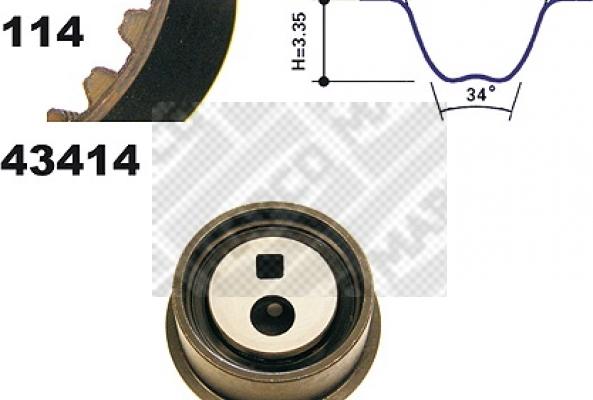 Mapco 23416 - Zahnriemensatz alexcarstop-ersatzteile.com