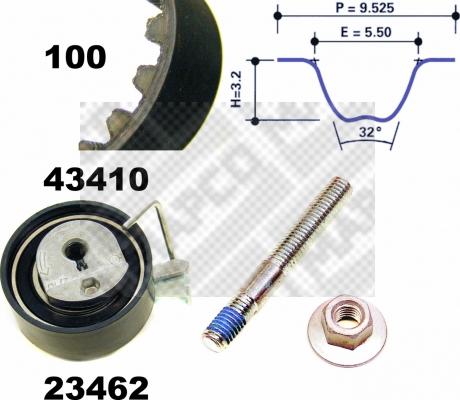 Mapco 23410 - Zahnriemensatz alexcarstop-ersatzteile.com