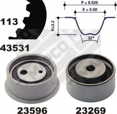 Mapco 23531 - Zahnriemensatz alexcarstop-ersatzteile.com