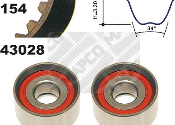 Mapco 23028 - Zahnriemensatz alexcarstop-ersatzteile.com