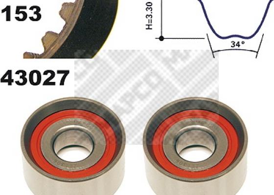 Mapco 23027 - Zahnriemensatz alexcarstop-ersatzteile.com