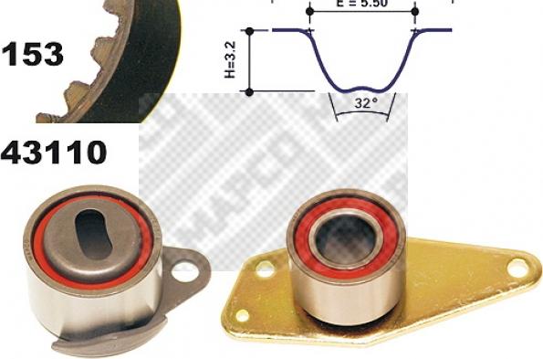 Mapco 23110 - Zahnriemensatz alexcarstop-ersatzteile.com