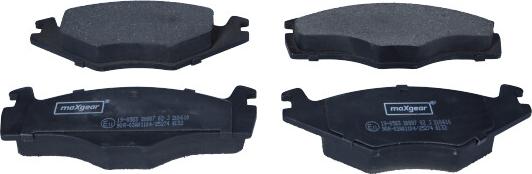 Maxgear 19-0583 - Bremsbelagsatz, Scheibenbremse alexcarstop-ersatzteile.com