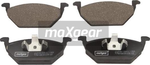 Maxgear 19-0614 - Bremsbelagsatz, Scheibenbremse alexcarstop-ersatzteile.com