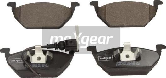 Maxgear 19-0613 - Bremsbelagsatz, Scheibenbremse alexcarstop-ersatzteile.com