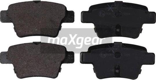 Maxgear 19-0897 - Bremsbelagsatz, Scheibenbremse alexcarstop-ersatzteile.com