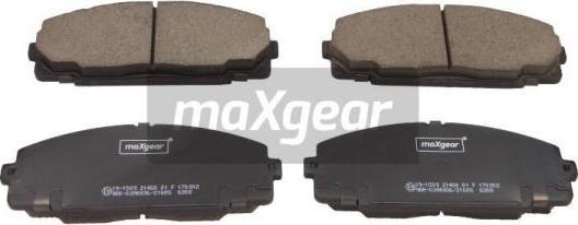 Maxgear 19-1509 - Bremsbelagsatz, Scheibenbremse alexcarstop-ersatzteile.com