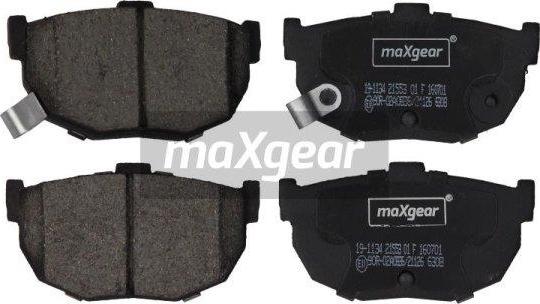 Maxgear 19-1134 - Bremsbelagsatz, Scheibenbremse alexcarstop-ersatzteile.com