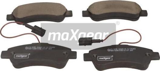 Maxgear 19-3055 - Bremsbelagsatz, Scheibenbremse alexcarstop-ersatzteile.com