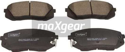 Maxgear 19-3023 - Bremsbelagsatz, Scheibenbremse alexcarstop-ersatzteile.com