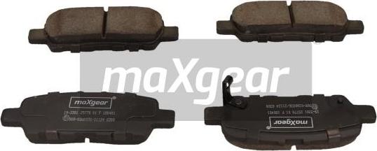 Maxgear 19-3381 - Bremsbelagsatz, Scheibenbremse alexcarstop-ersatzteile.com