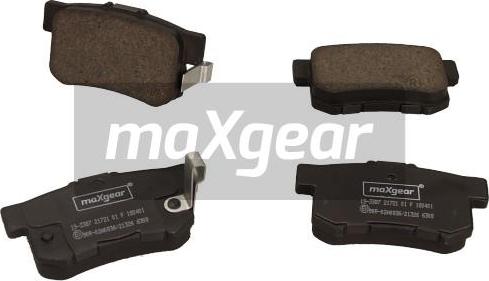 Maxgear 19-3387 - Bremsbelagsatz, Scheibenbremse alexcarstop-ersatzteile.com