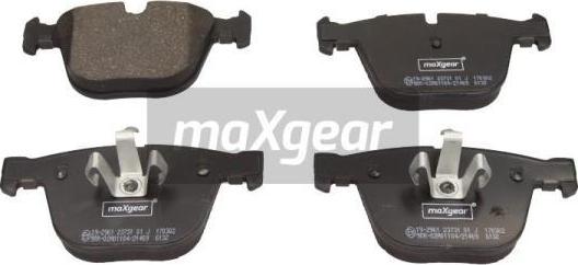 Maxgear 19-2961 - Bremsbelagsatz, Scheibenbremse alexcarstop-ersatzteile.com