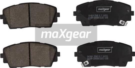 Maxgear 19-2924 - Bremsbelagsatz, Scheibenbremse alexcarstop-ersatzteile.com