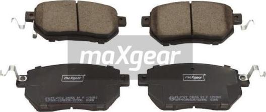 Maxgear 19-2972 - Bremsbelagsatz, Scheibenbremse alexcarstop-ersatzteile.com