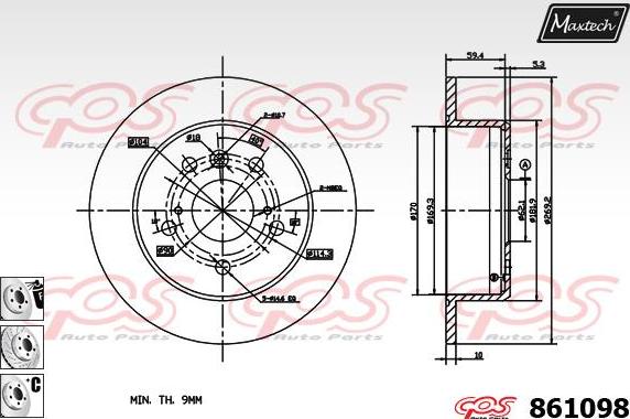 Maxtech 72934002 - Kolben, Bremssattel alexcarstop-ersatzteile.com