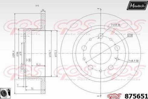 Maxtech 875651.0060 - Bremsscheibe alexcarstop-ersatzteile.com