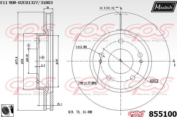 Maxtech 875631 - Bremsscheibe alexcarstop-ersatzteile.com