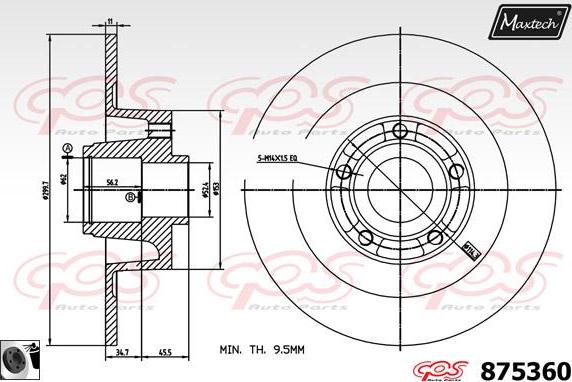 Maxtech 70180127 - Dichtung, Bremssattelkolben alexcarstop-ersatzteile.com