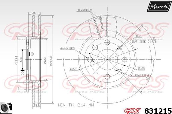 Maxtech 70180345 - Dichtung, Bremssattelkolben alexcarstop-ersatzteile.com