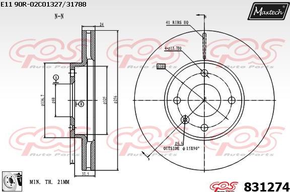 Maxtech 70180259 - Dichtung, Bremssattelkolben alexcarstop-ersatzteile.com