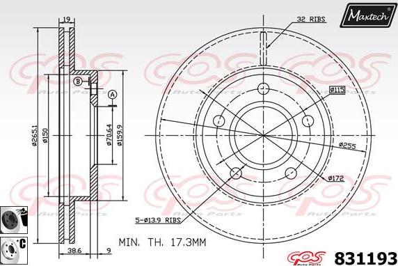 Maxtech 70180258 - Dichtung, Bremssattelkolben alexcarstop-ersatzteile.com