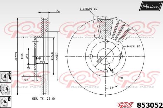 Maxtech 70200409 - Reparatursatz, Bremssattel alexcarstop-ersatzteile.com