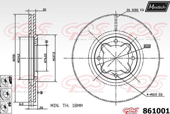 Maxtech 70200323 - Reparatursatz, Bremssattel alexcarstop-ersatzteile.com