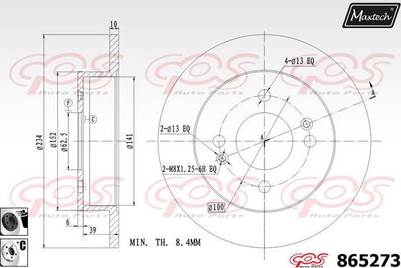 Maxtech 70200248 - Reparatursatz, Bremssattel alexcarstop-ersatzteile.com